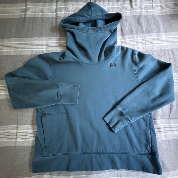 Women’s Static Blue Hoodie with embroidered Under Amour logo Large - Picture 1 of 10